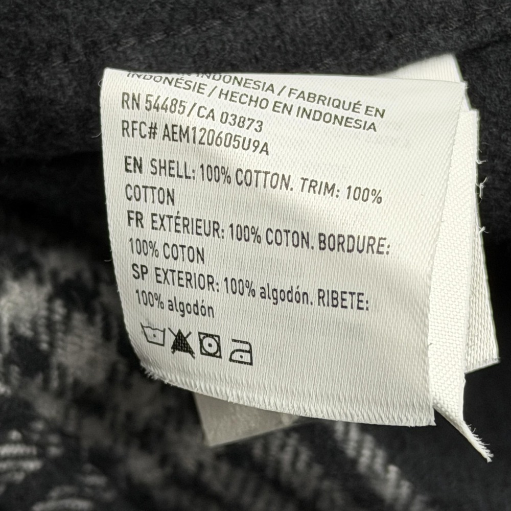 American Eagle‎ Shirt Mens XL Black Plaid Flannel Button Front Casual Pockets - Picture 4 of 12